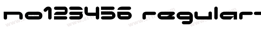 NO123456 Regular字体转换